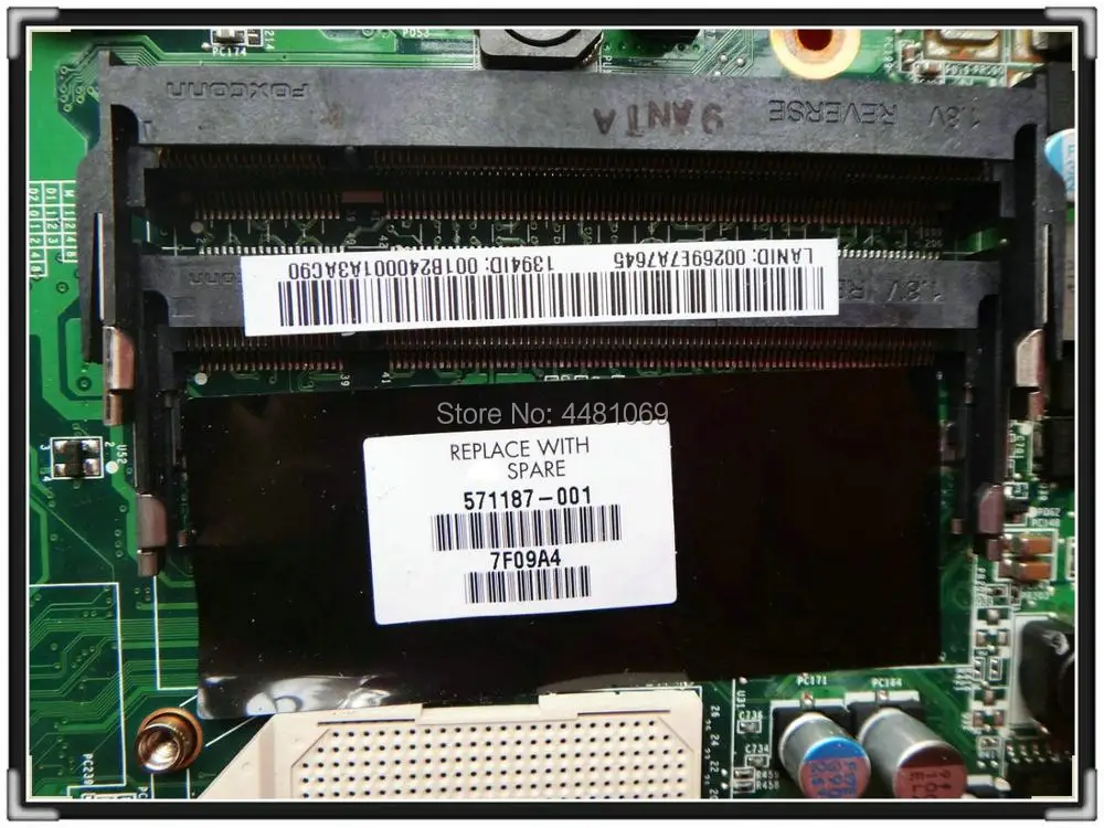 571187 001 для ноутбука HP Φ Женская материнская плата DAUT1AMB6E1 M96 1G полностью
