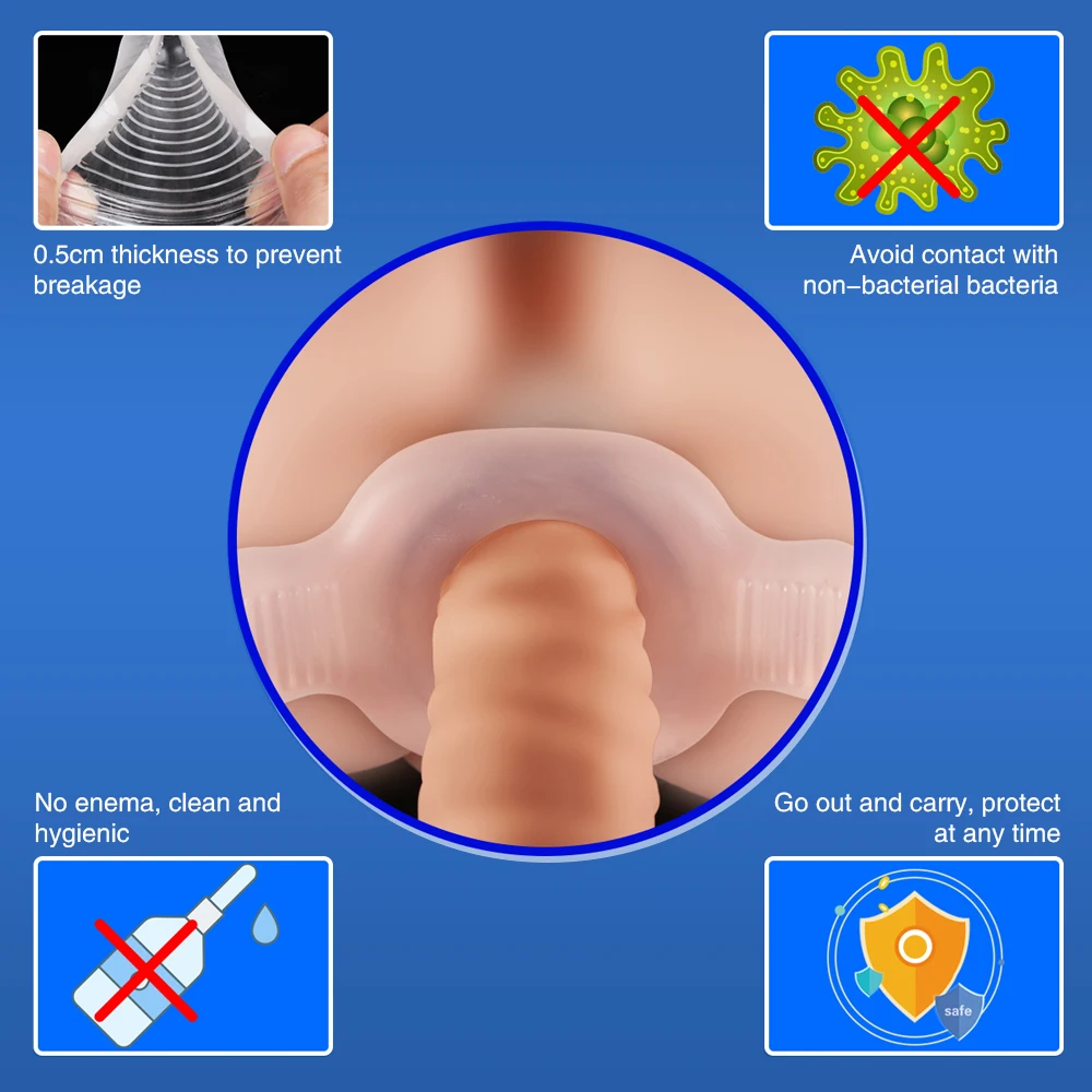 Anal Transparent Hollow Butt Plug Massager For Male Female Masturbation Sex Toys crystal set male with anal fun spikes | Красота и