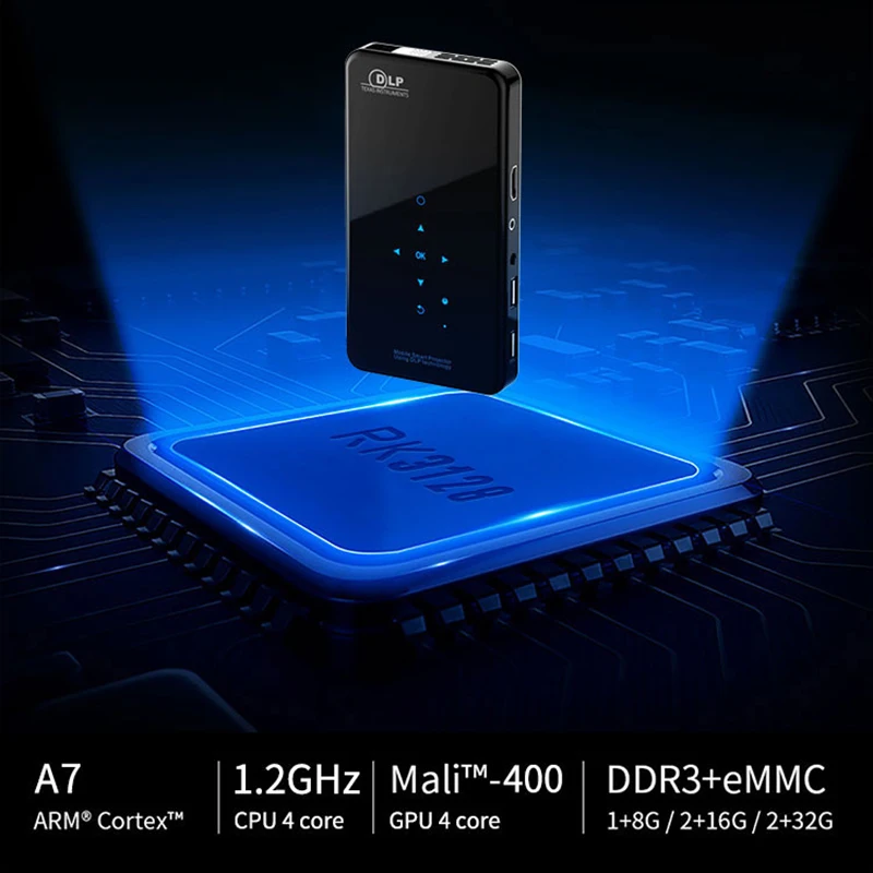 X2 Android 7 1 Led 1080P Hdmi-In проектор беспроводной Bluetooth 2 4G/5G мини-проектор c WiFi |