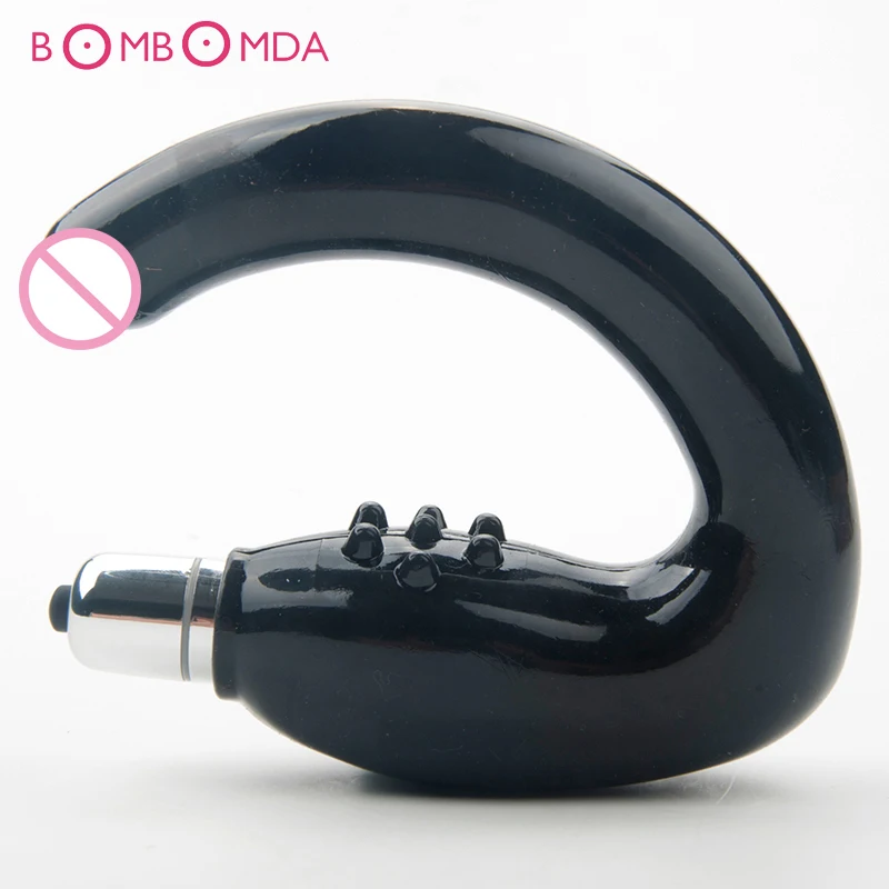 C Shape G Spot Дилдо Анальный вибратор для мужчин и женщин анус массажер простаты buttplug