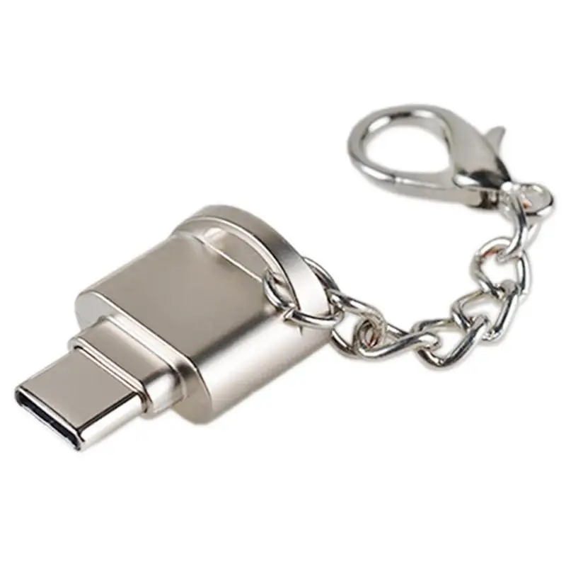 Микро конвертер с портом Type C адаптер OTG портативный USB 3 1 в кардридером TF