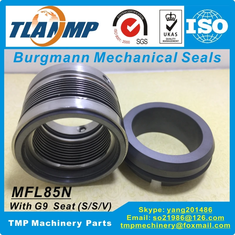 

MFL85N-65 механические уплотнения Burgmann (материал: SiC-VIT) MFL85N/65-G9, высокотемпературные металлические уплотнители bellow (размер вала: 65 мм)