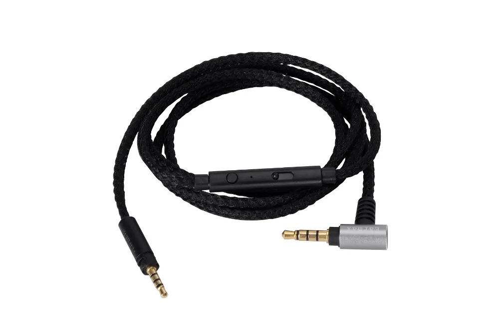 

New Silver Plated Audio Cable with Mic For Sennheiser HD 4.30i HD 4.30G 4.40BT 4.50BTNC HD 400S HD 450BT HD 458BT Headphones