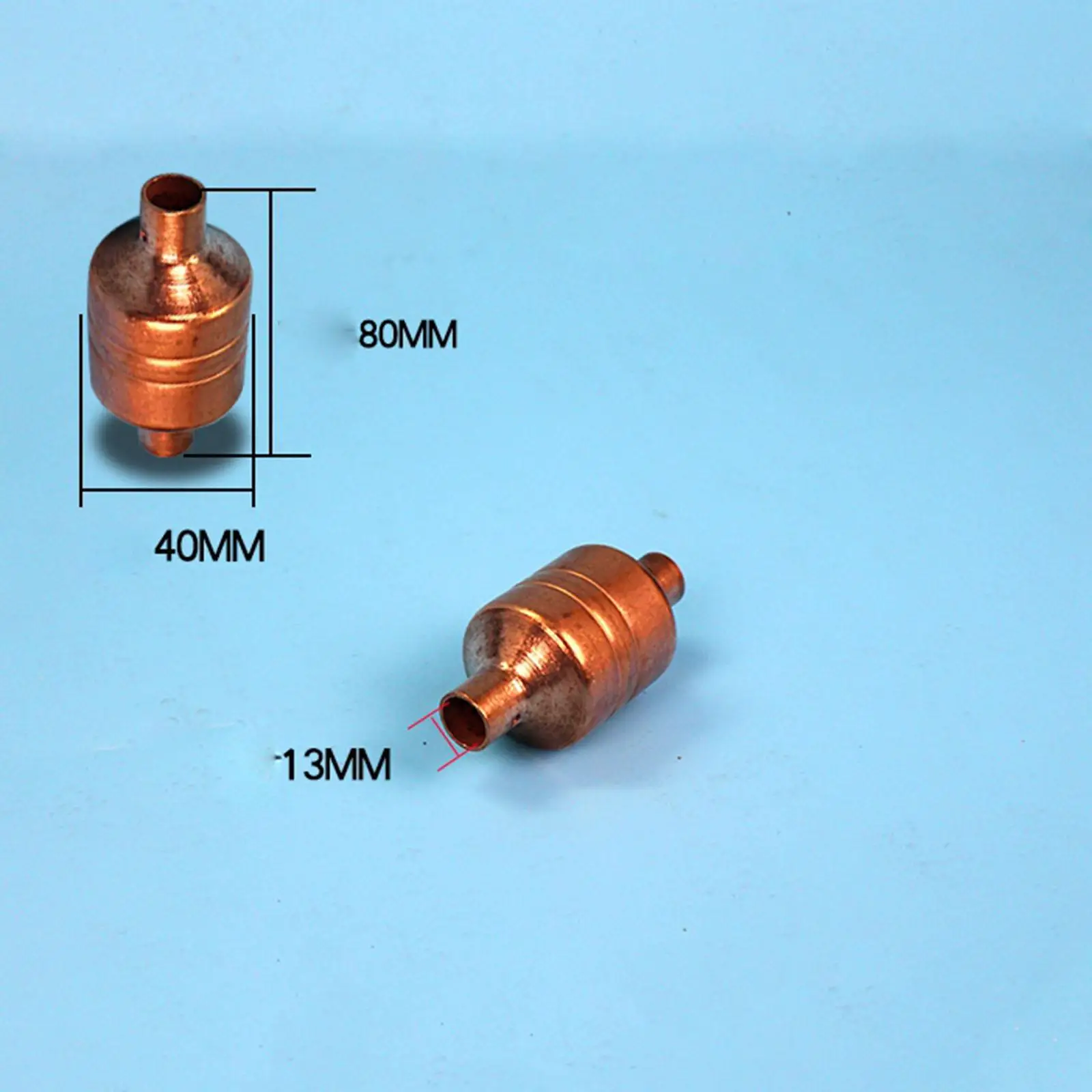 

13mm Mouth Diameter Solder Connection Air Heat Pump Copper Filter With Screen