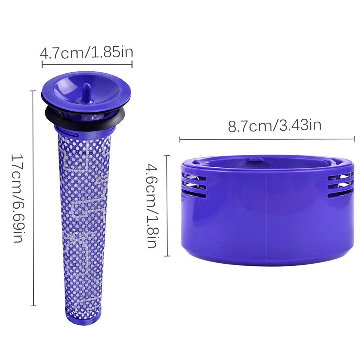 3 Pack Pre and Post Motor Filter Replacement for Dyson V8 V7 Cordless Vacuum Bundle Family your Vac | Бытовая техника