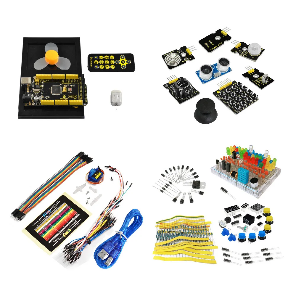 Оригинальный Keyestudio KS0082 учебный конструктор комплект для Arduino с МЕГА 2560