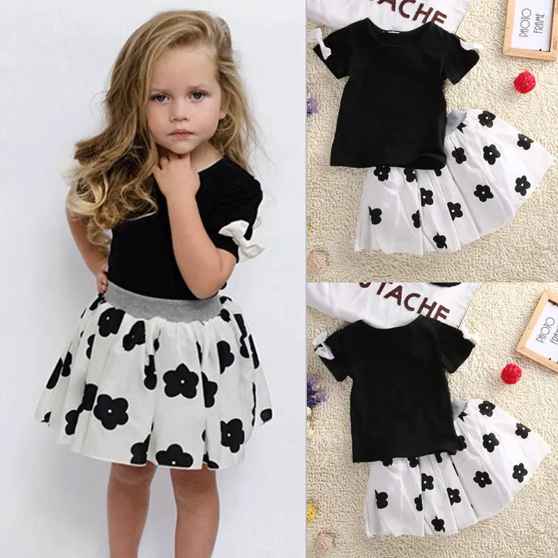 Pudcoco детская одежда костюмы для девочек малышей Enfant Fille лидер продаж летнее