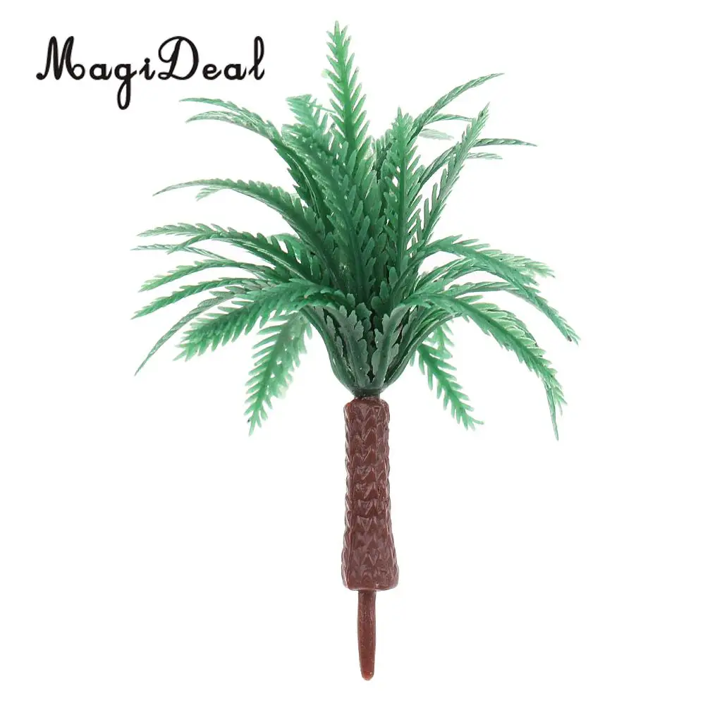 MagiDeal 10 шт. 6 см модель зеленого дерева 1/100 Хо для RR Train Track Railway Scenery DIY Green Landscape