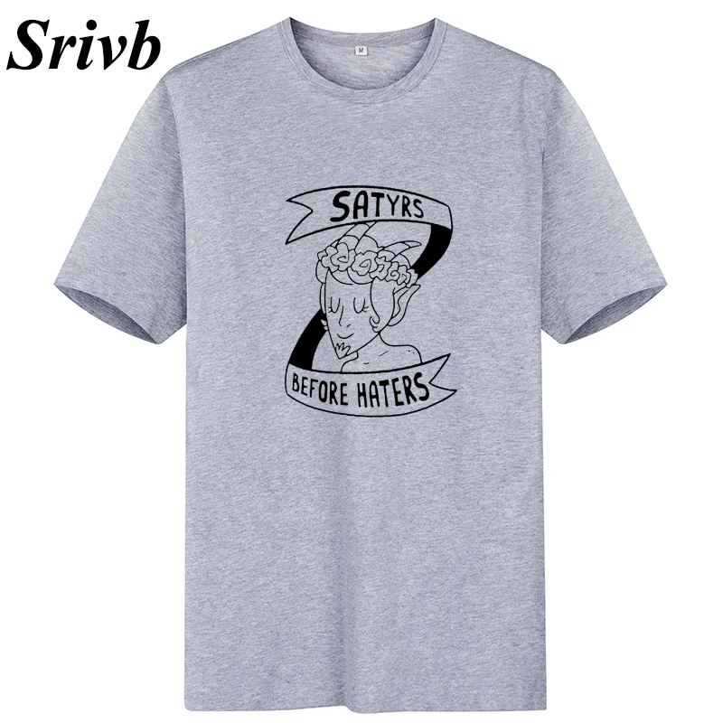 Srivb Satyrs Before Haters женская футболка Tumblr летняя хипстерская модная топы с круглым