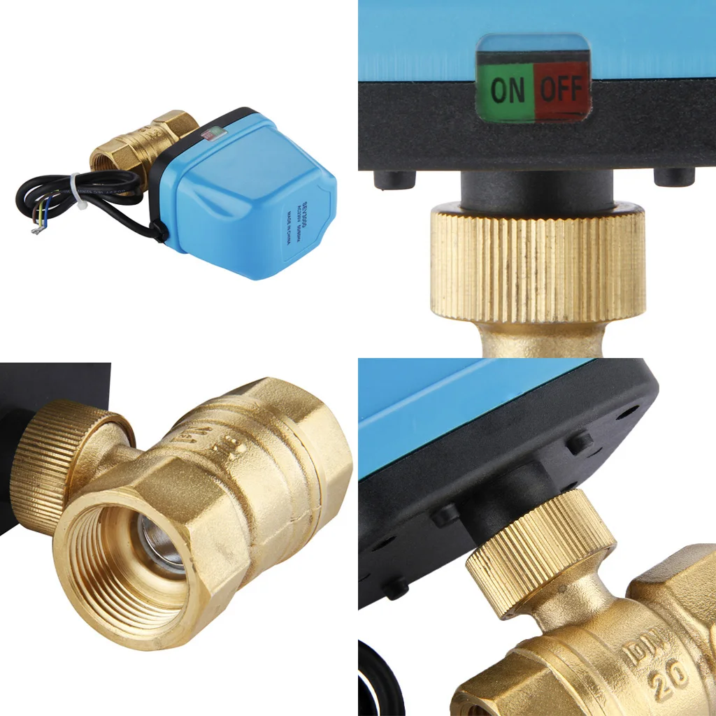 Электрический шаровой кран G3/4 &quotDN20 3/4 дюймов 2 Way 220V Управление механизированные