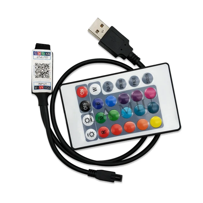 LED RGB контроллер IR Bluetooth больше функций USB 24 клавишный пульт дистанционного