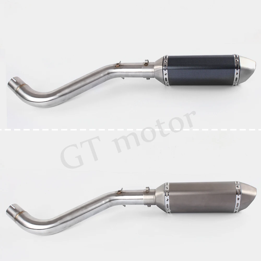 GT двигатель-Мотоцикл Универсальный выхлоп со средней трубой для Benelli 600 BJ600 BN600 без
