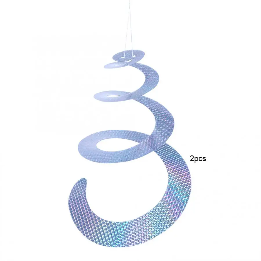 2 штуки анти лента для отпугивания птиц птица репеллент Светоотражающие Scare Лента