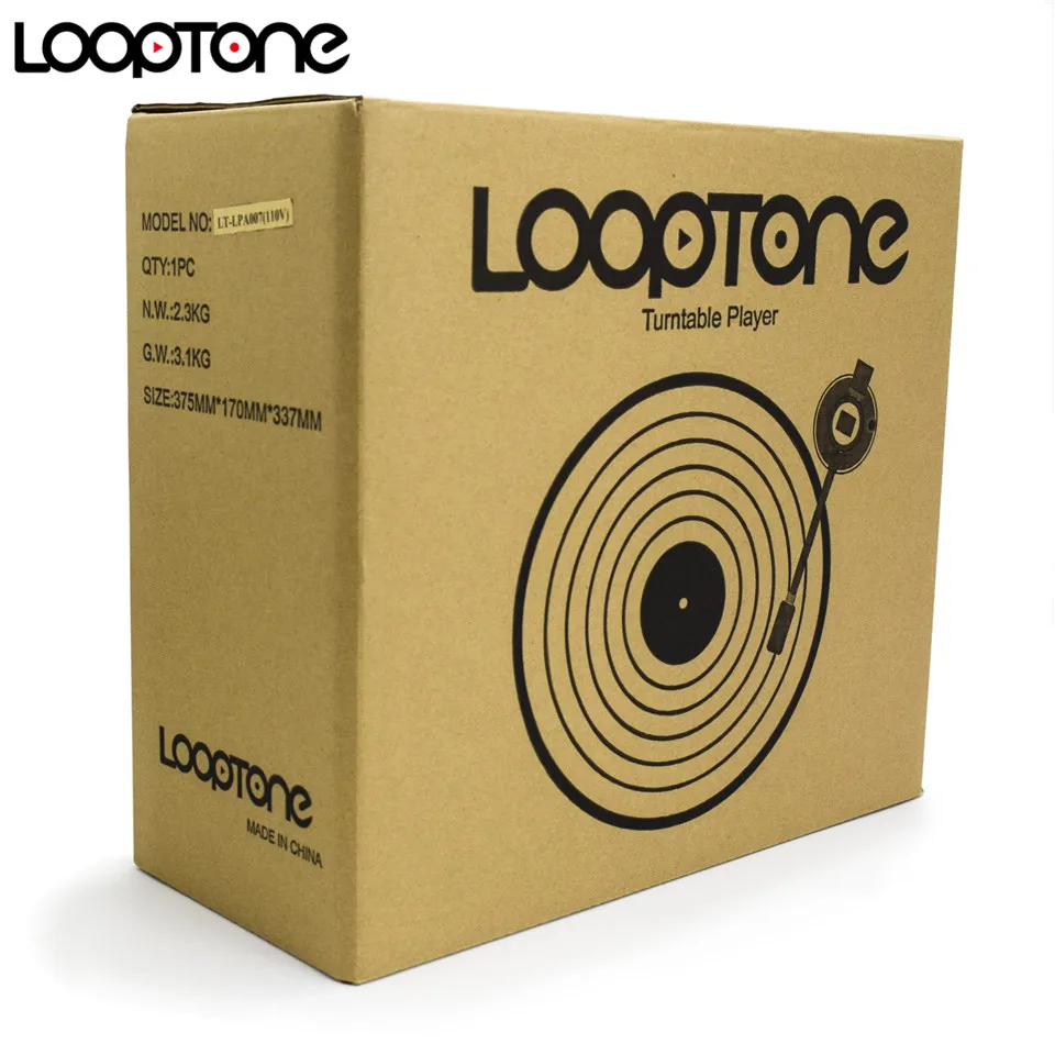 LoopTone виниловые пластинки плеер с 2 встроенными стерео динамиками классический