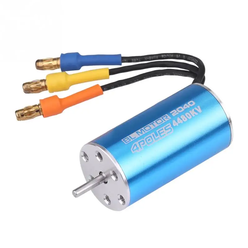 220W Surpass 2040 4480KV 4 столба 6 слотов Бесконтактный бесщеточный мотор для 1/16 1/18 RC