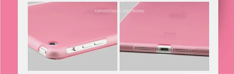 Красивый прозрачный чехол накладка для apple ipad air 1 жесткий желтого золотого