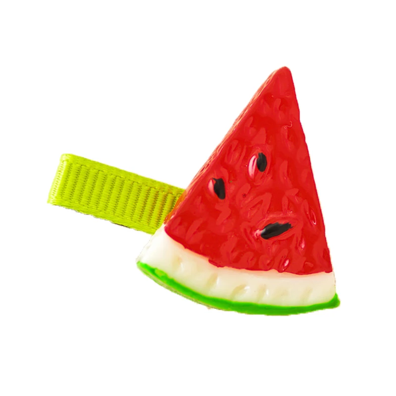 Wedding Kids Acrylic Orange Sweet Fruit Seaside Girls Strawberry Children Kiwi 1PC Candy Color Hair Clips Accessories | Аксессуары для