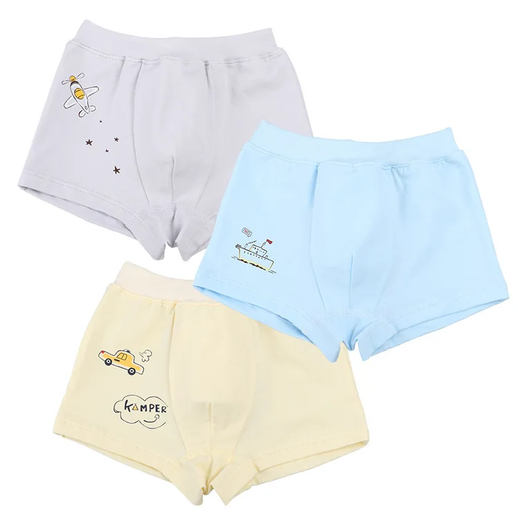 Детские трусы боксеры из 3 предметов для мальчиков хлопковые трусики комфортные