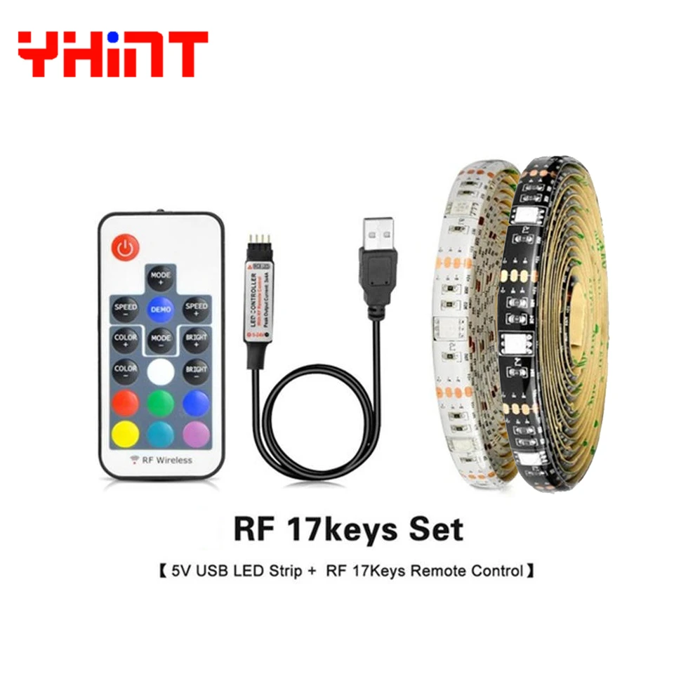 Светодиодная лента USB 5 в RGB 5050 30 светодиодов/м 0 м до настраиваемая IP65