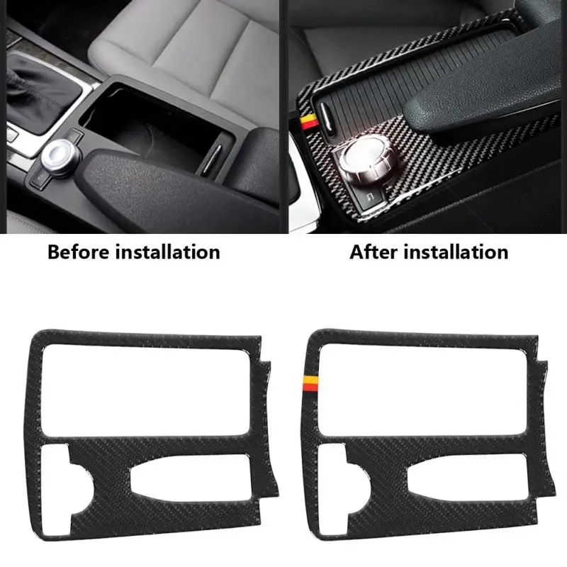 Углеродное волокно автомобильный Стайлинг панельная Накладка для коробки