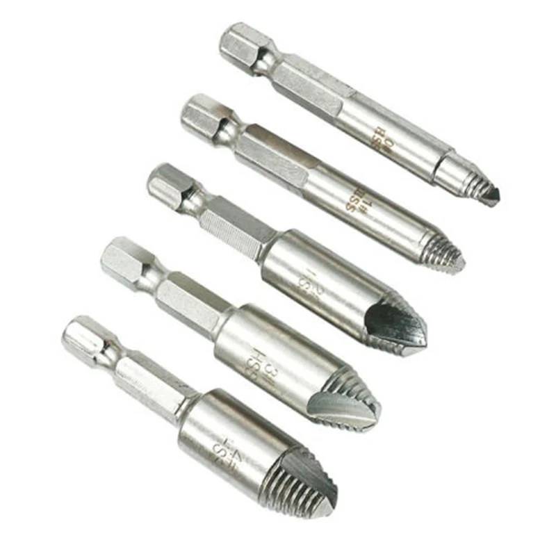 5 шт./компл. HSS Сталь шестигранным хвостовиком левая резьба премиум Устройство для