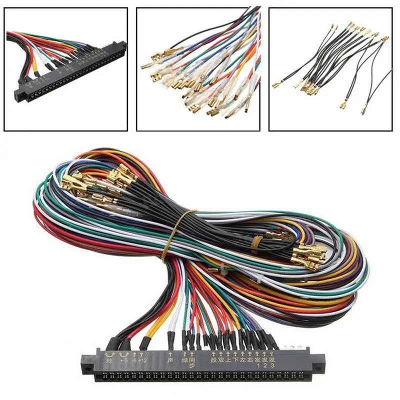56 Pin проводка Jamma жгут мультиадресный 60 в 1 Аркадный Игровой шкаф Проводные