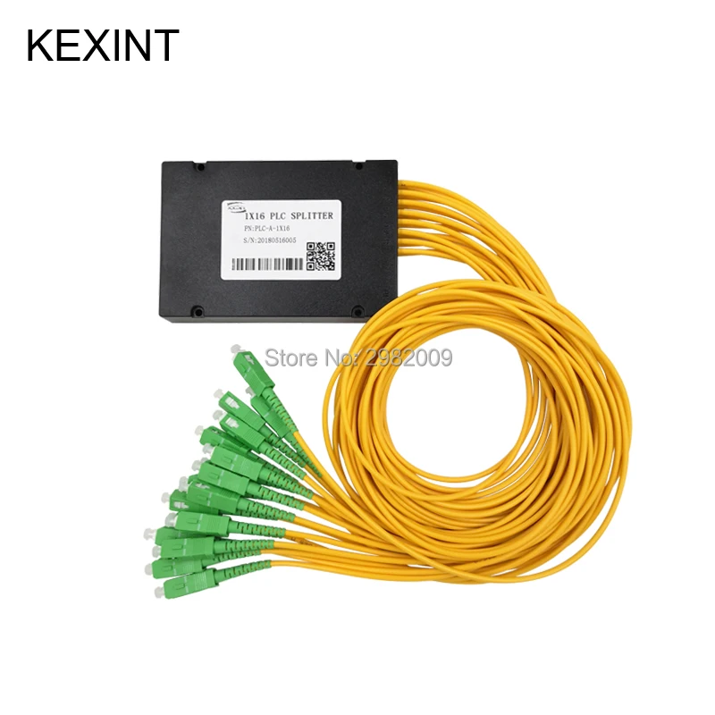 KEXINT волоконно-оптический разветвитель PLC 1X16 модуль 3 0 1m с разъемом SC/APC / 10 шт. |