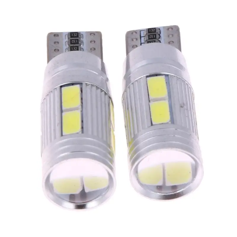 Автомобильный светодиодный светильник T10 5630 10 SMD W5W 2 шт. 12 В автомобильный