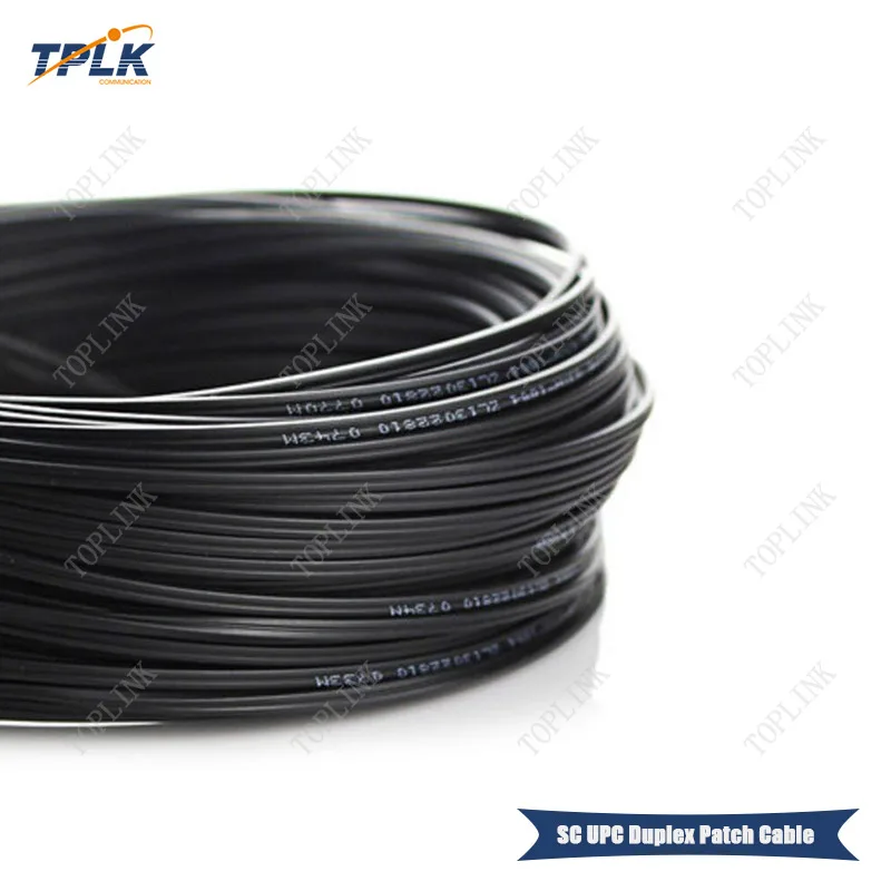 Лучшая цена 100 м 2 ядра SC UPC дуплексный Соединительный кабель PVC/LSZH материалы