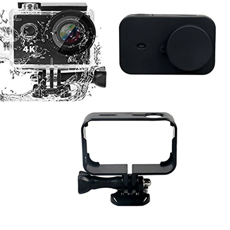 OPQ-водонепроницаемый корпус коробка + рамка чехол для кожи крышка объектива