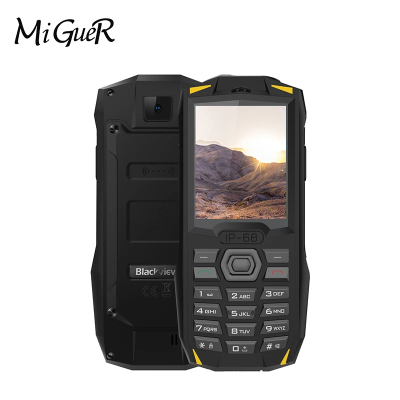 Blackview BV1000 2 4 &quotдюймов IP68 влагостойкий и ударопрочный прорезиненный мобильный