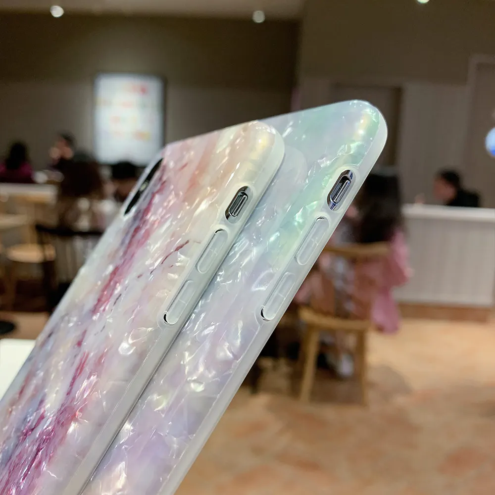 Мягкий чехол KISSCASE IMD Conch для Huawei P20 P30 Mate 20 10 Pro Bling Marble телефона P Smart Plus Nova 3i |