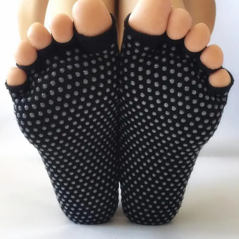 Унисекс носки для йоги фитнеса противоскользящие спортивные под давлением
