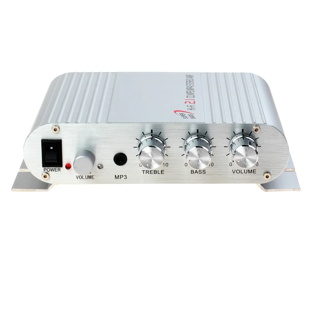 ESYNiC мини Hi Fi стерео аудио кабель супер усилитель нижних частот Amp для Автомобиль