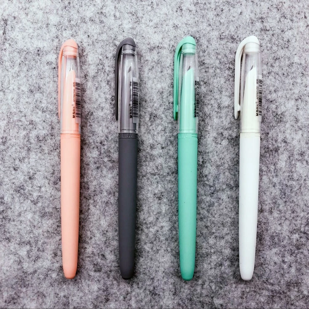 Simple Style Candy Color Fountain Pen With Hooded Nib