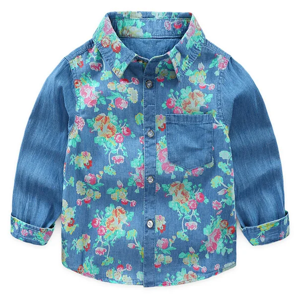 

Children's long-sleeved shirt denim shirt