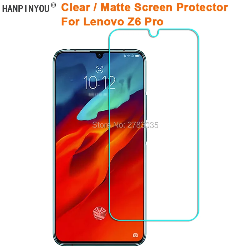 Для Lenovo Z6 Pro 6 39 &quotпрозрачная глянцевая/Антибликовая матовая защитная пленка для