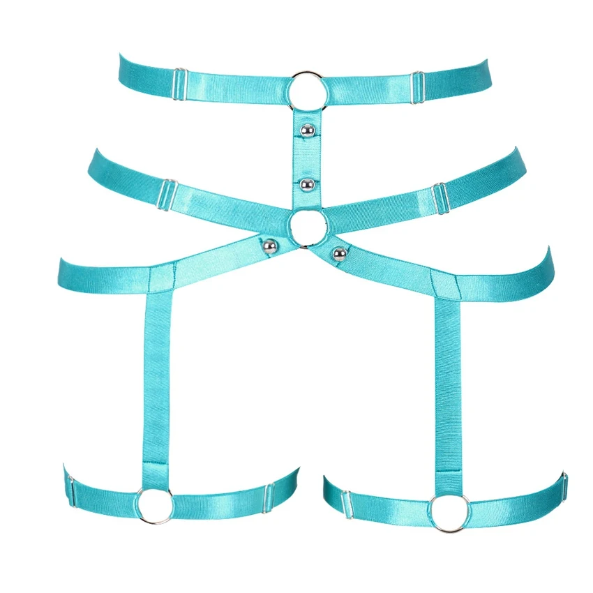 Розовый в стиле готик-панк нога ремень-подвязка пояс на резинке и регулируемой