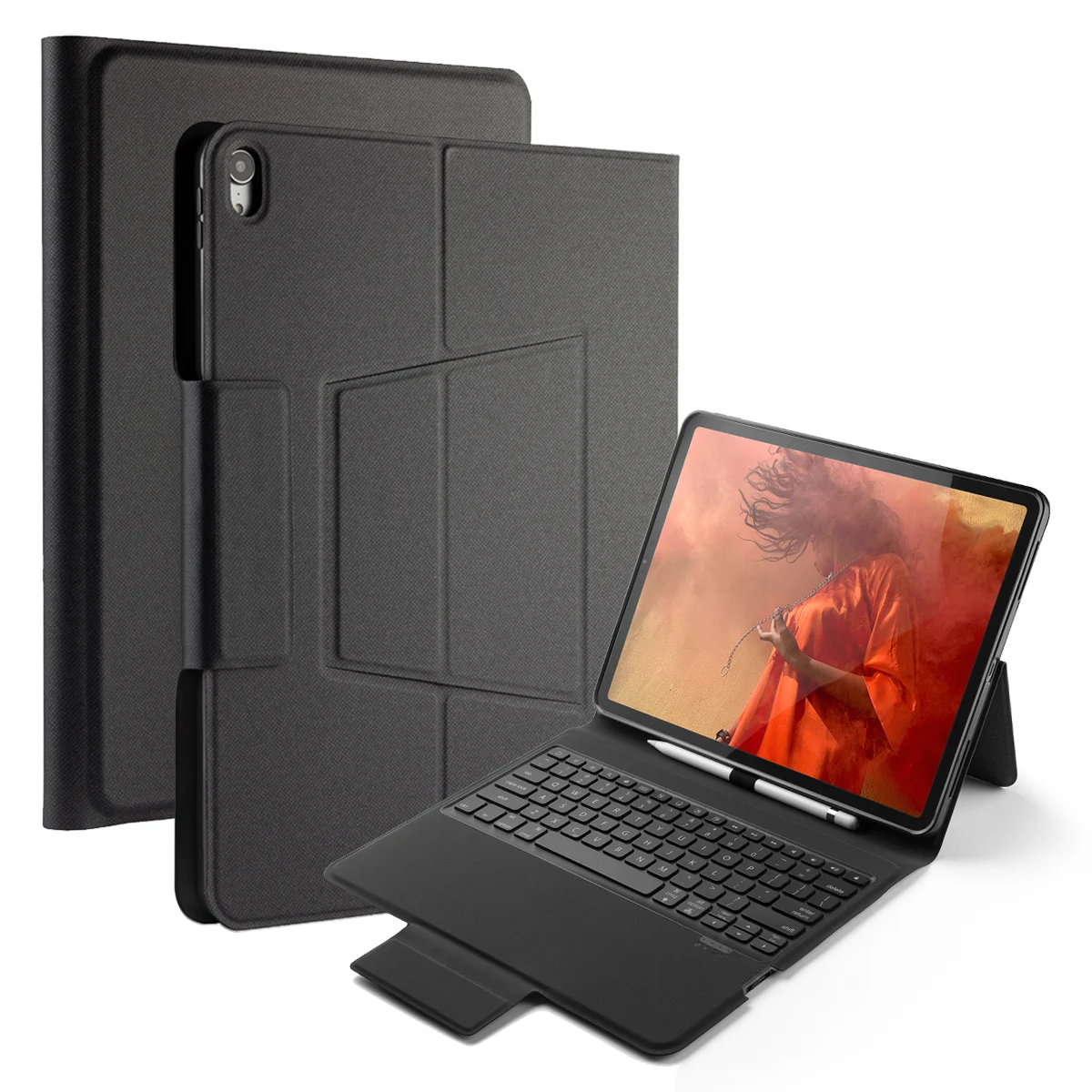 Для iPad Pro 12 9 2018 чехол для клавиатуры кожаный 7 цветов подсветка США клавиатура