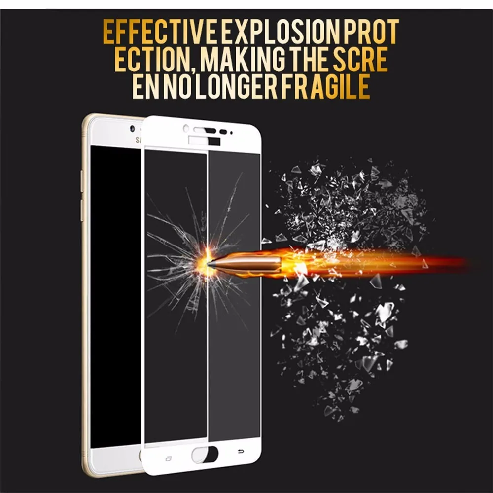 Защитное стекло изогнутое закаленное HD для Samsung Galaxy J3 J5 J7 2017 Prime 2018 J4 J6 J8