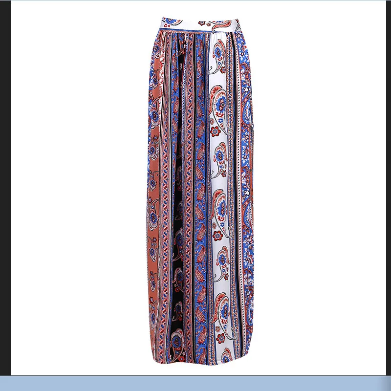 Женская юбка с цветочным принтом Gypsy Boho летняя свободная пляжная Повседневная