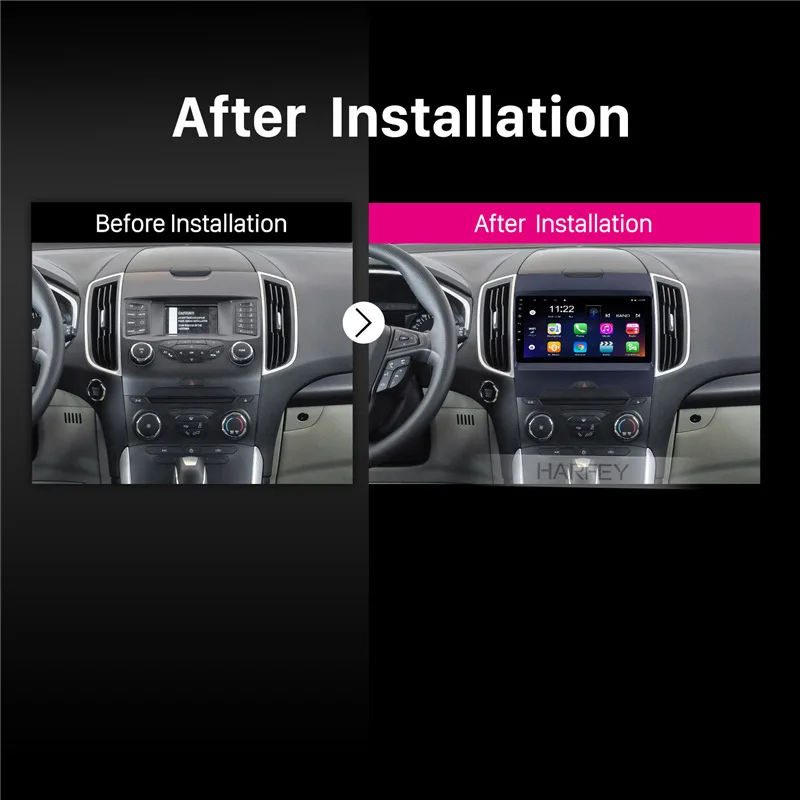 Harfey HD сенсорный экран 9 &quotAndroid 8 1 для 2013 2017 Ford Edge радио GPS Navi с Bluetooth 3G WIFI Поддержка