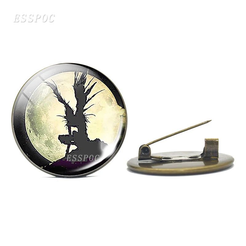 Vintage Death Note Badge Bronze Brooch Pin Light Yagami L Ryuk Ryuuku Emblem Anime Manga Brooches Cosplay Gift Accessories 2019 | Украшения