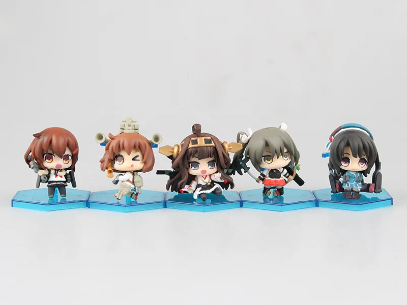 9 шт. аниме Kantai Collection Haruna Nagato Akagi Atago Ikazuchi 5 ~ 6 см Q версия брелок Подвески украшение