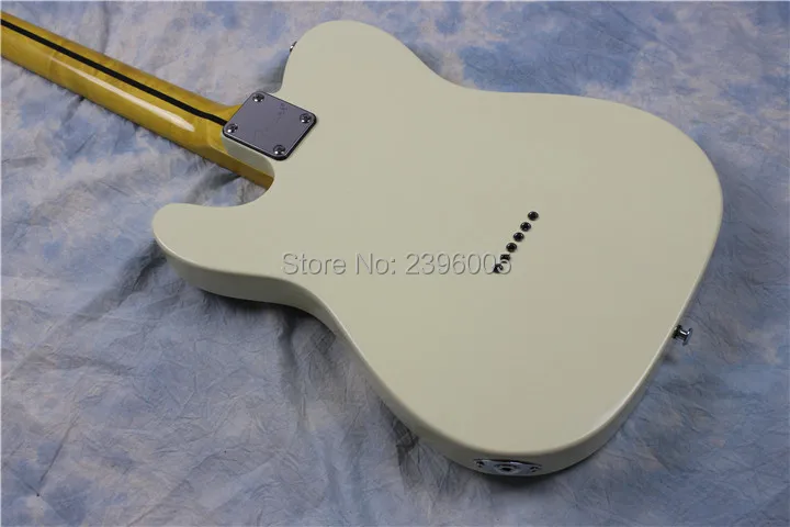 Сказочная гитара tele Guitar крем желтый 52 53 версия ретро тюнер китайский Фабричный