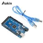 Мега 2560 R3 Mega2560 REV3 для Arduino 2560 MEGA2560 R3(ATmega2560-16AU CH340 CH340G) доска с USB кабель совместим