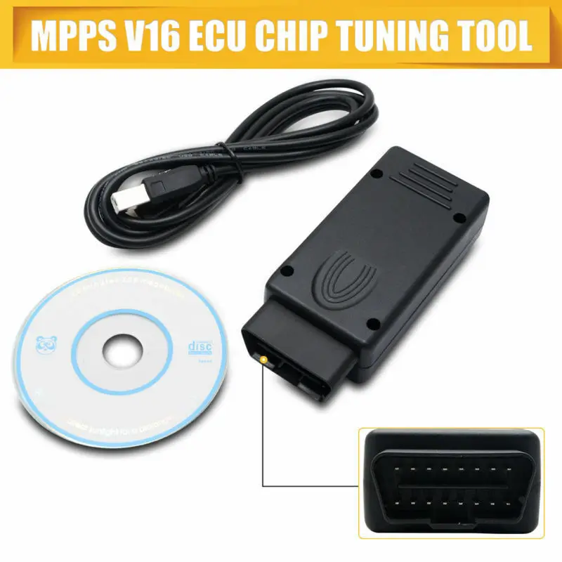 Чип MPPS V16 ECU для EDC15 EDC16 EDC17 Inkl CHECKSUM CAN Flasher|Кабели и коннекторы диагностики авто| |