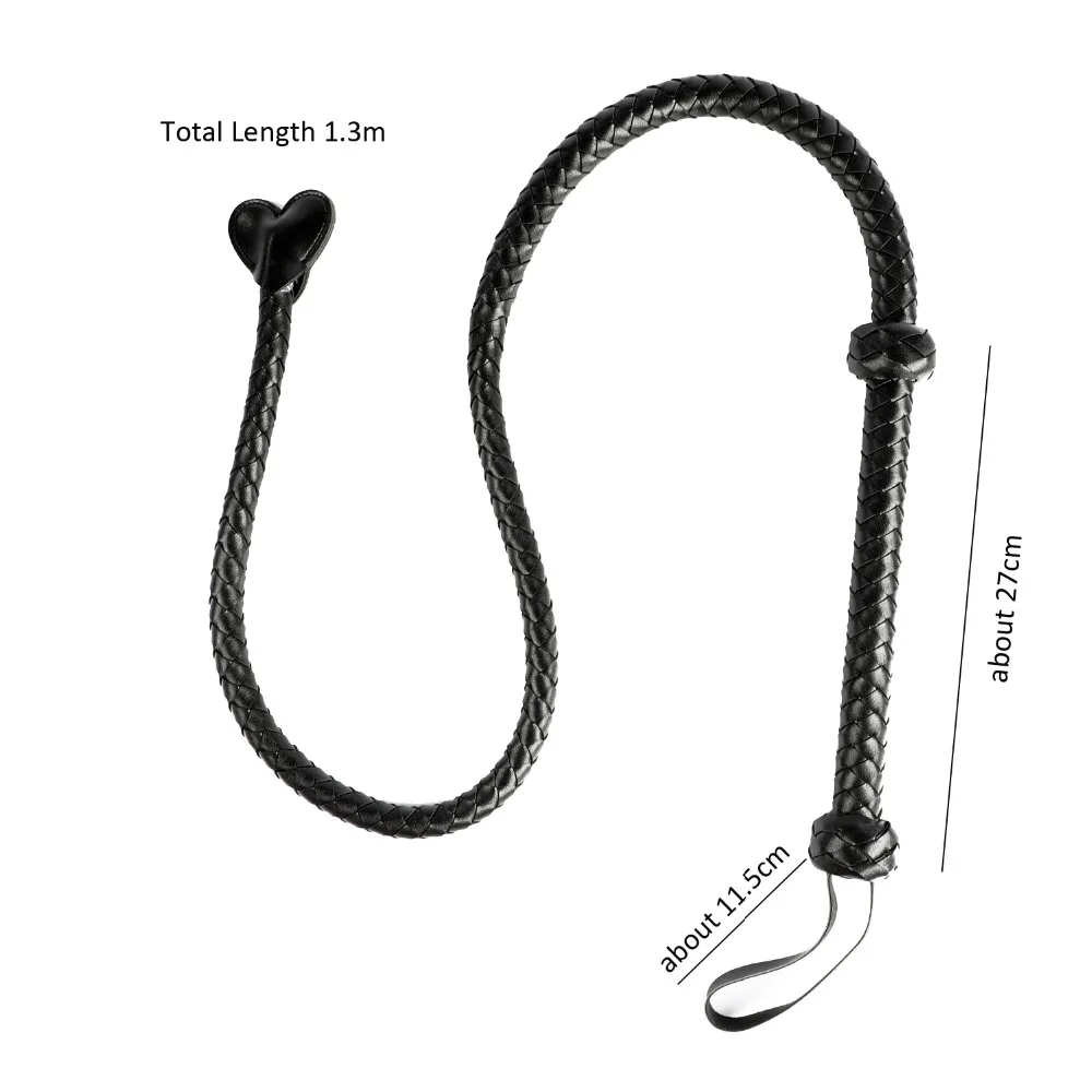 1.3m Fetish PU leather Sex Spanking Whip Toys Bdsm Bondage Flirting Foreplay Products For Men &amp Women Tools Sale | Красота и