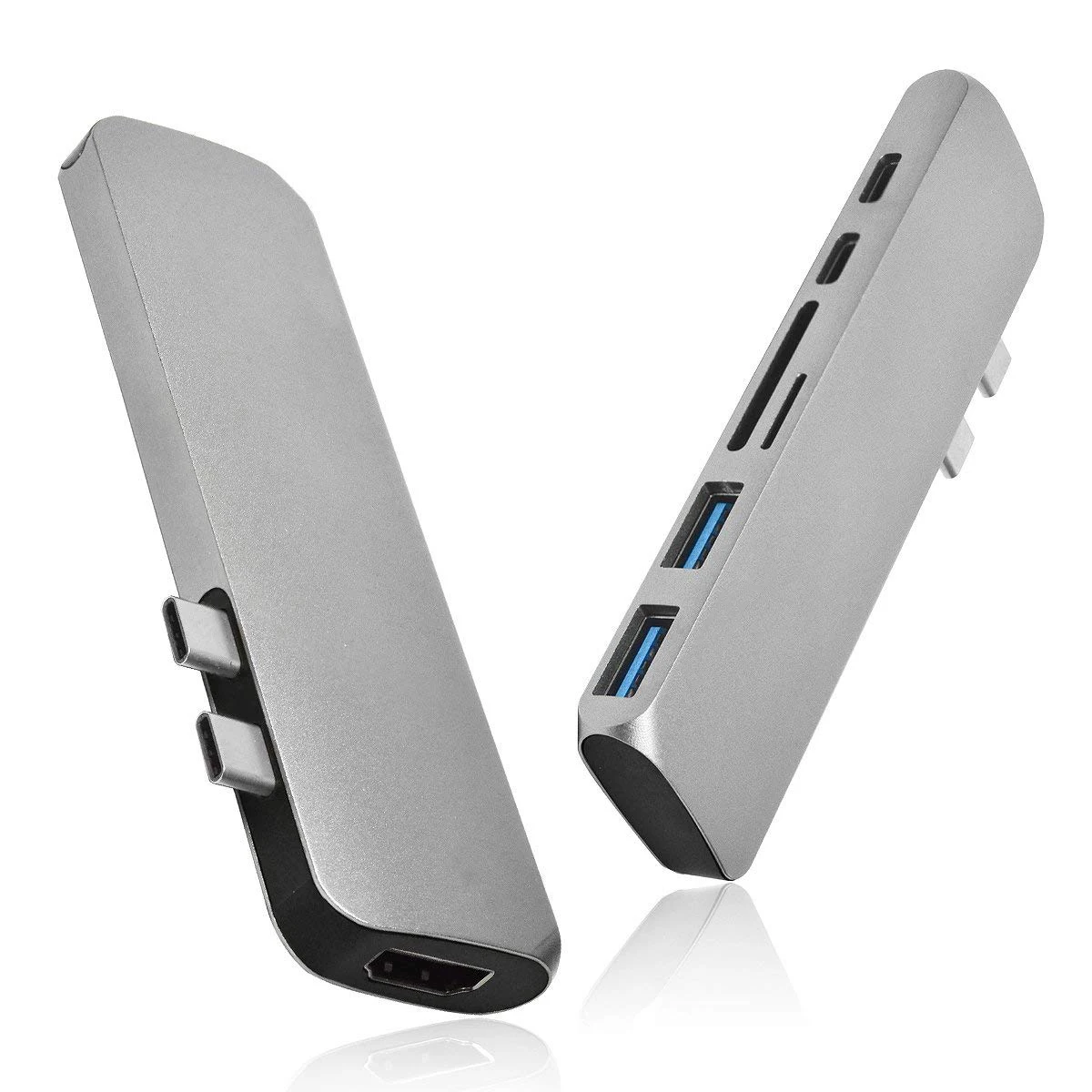 Usb type C концентратор адаптер с 4 K HDMI USB 3 0 порты SD/Micro SD кардридер Thunderbolt зарядное