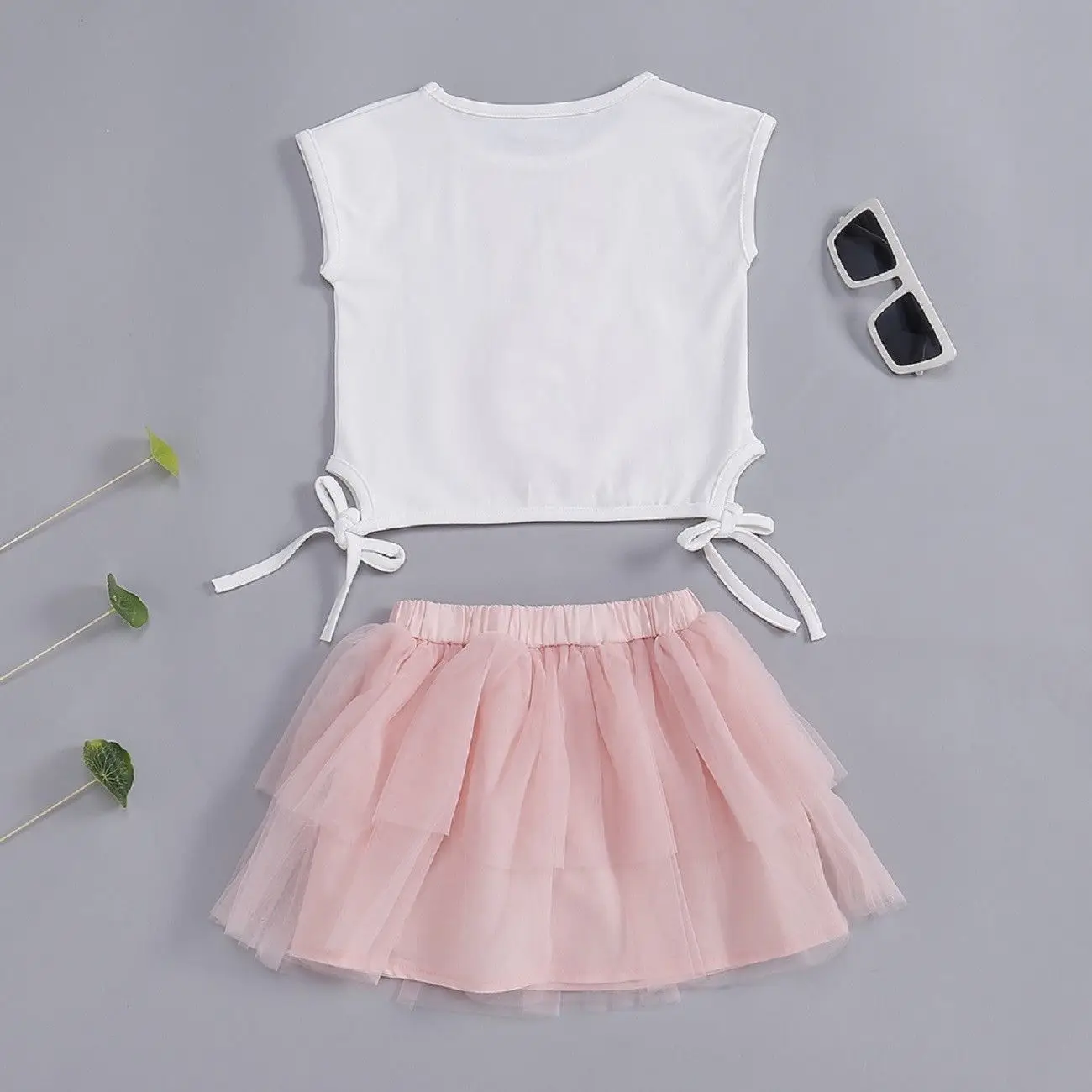 Комплект повседневной одежды с кроликом на Пасху из хлопка 2 предмета детская